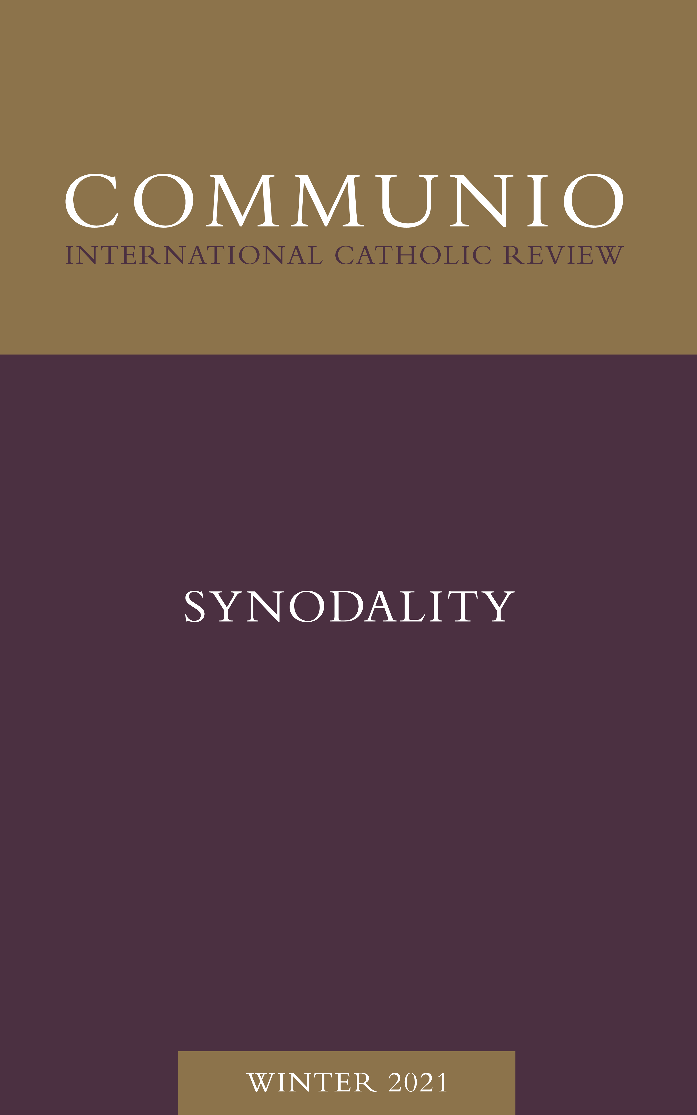 Communio - Winter 2021 - Synodality