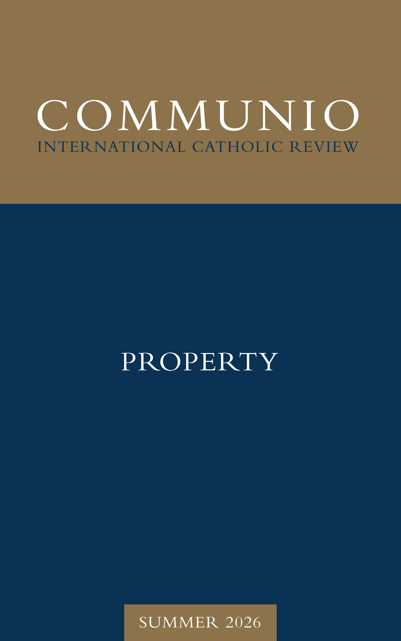 Communio - Summer 2026 - Property