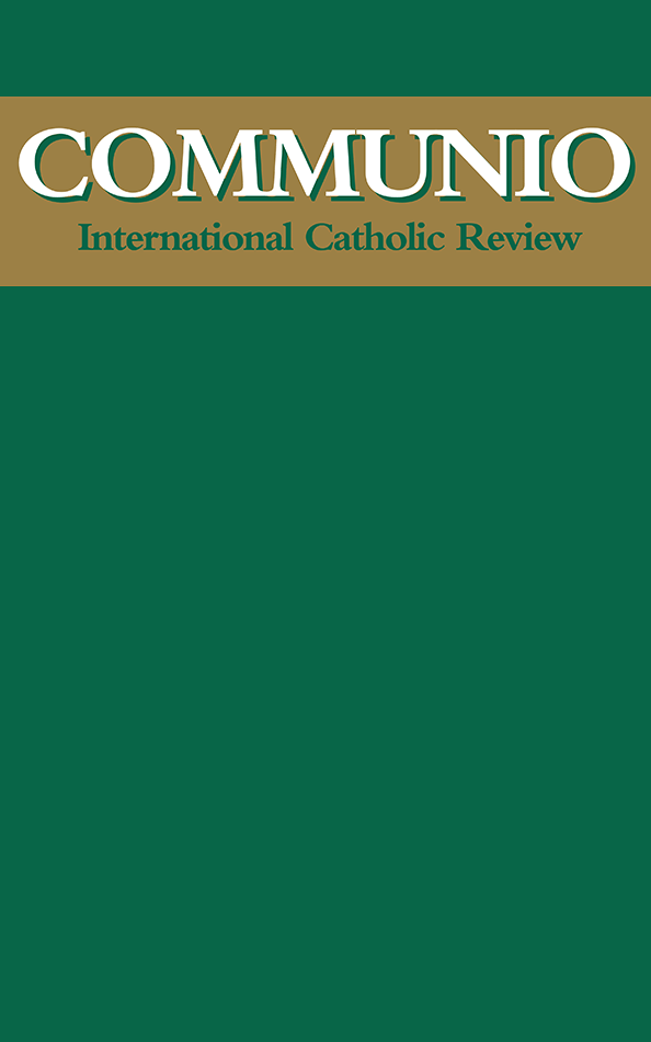 Communio - Spring 2000 - “You Shall Not Covet” / “The Unsettling of America” (photocopy)