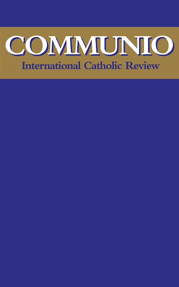 Communio - Summer 1991 - Balthasar and Rahner on the Theology of Nature and Grace (photocopy)