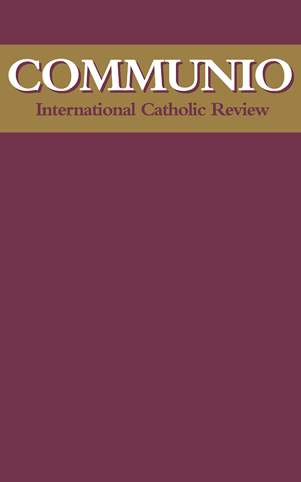 Communio - Winter 1996 - The Ministry of Christ: Laity and Clergy / The Centenary of the Birth of Henri de Lubac